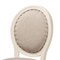 Baxton Studio Louis French Inspired Grey Fabric Upholstered and White Finished Wood Dining Chair, PK2 201-2PC-12331 - alternate 5